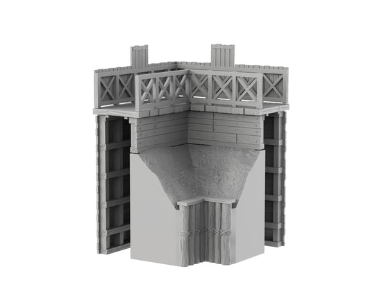 Angle de Mur en Terre - 03-ROME01 Camp Romain