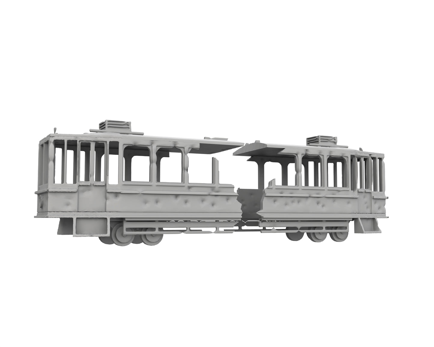 Tramway Détruit - 51-WWIIED01