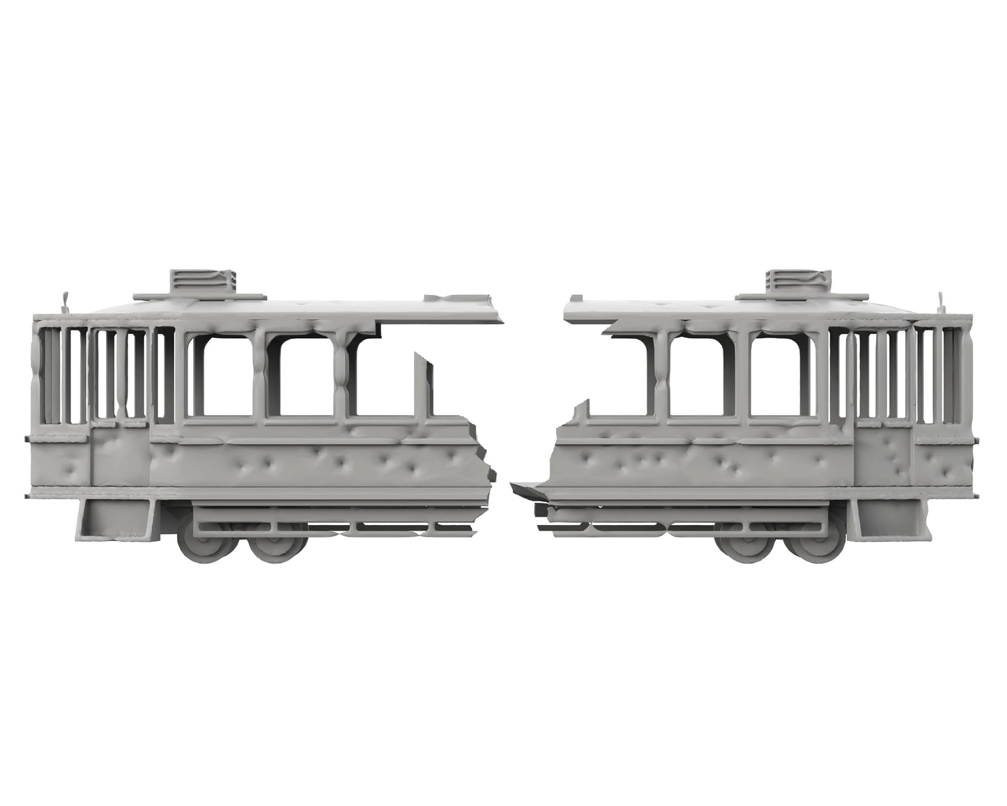 Tramway Détruit - 51-WWIIED01