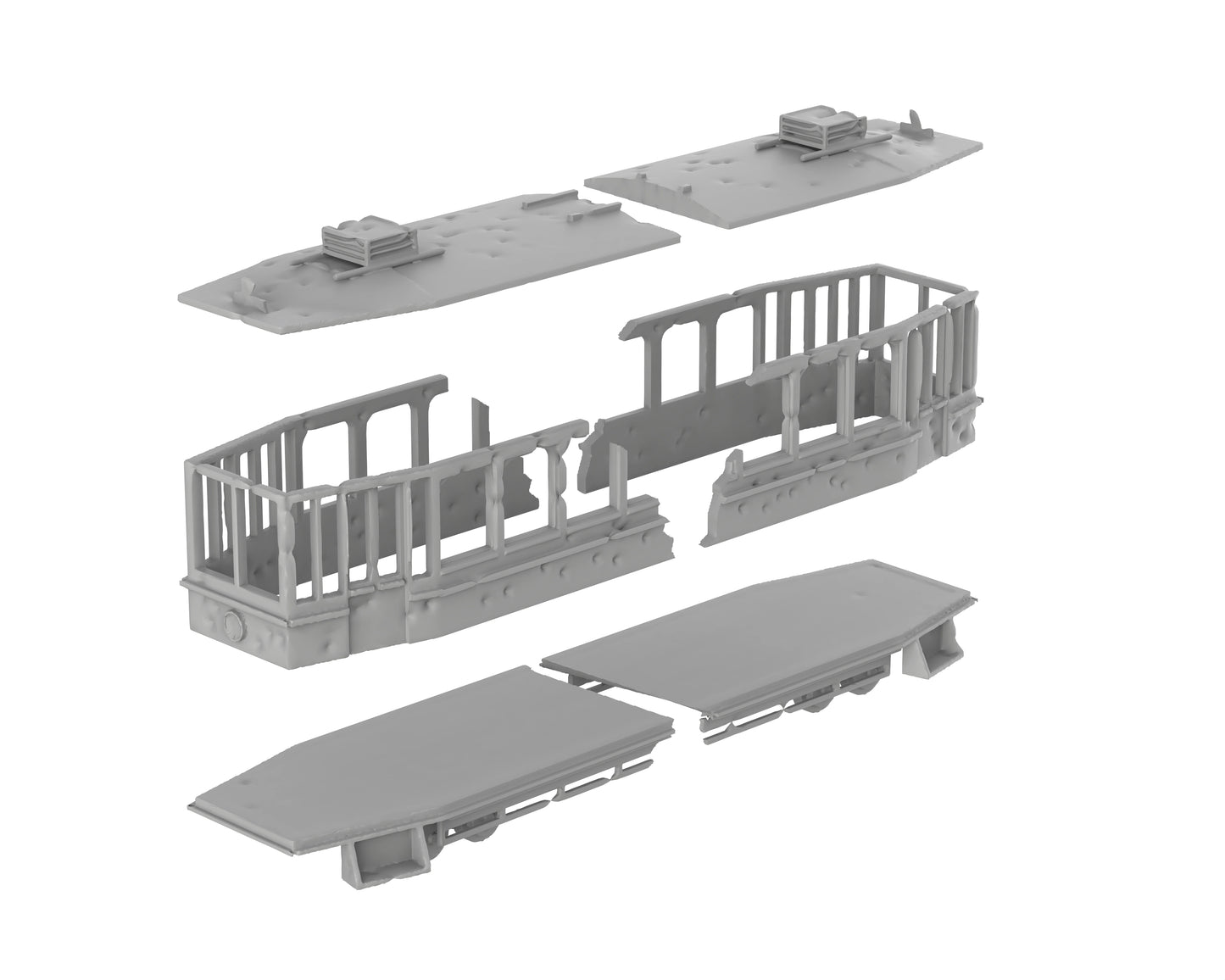 Tramway Détruit - 51-WWIIED01