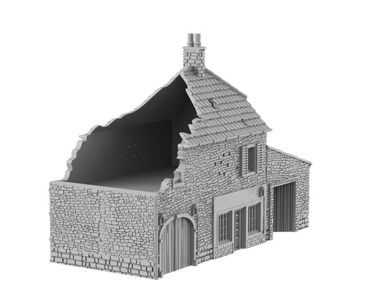 Garage de Campagne Détruit - 58-NORDV02