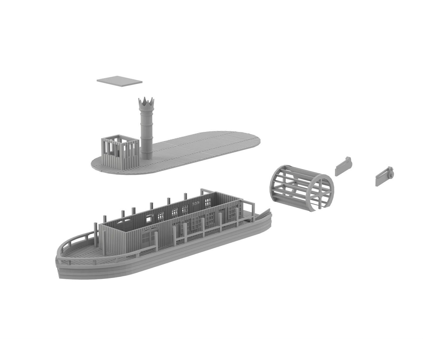 Bateau à roue à aubes Modèle C - 23-USAED01