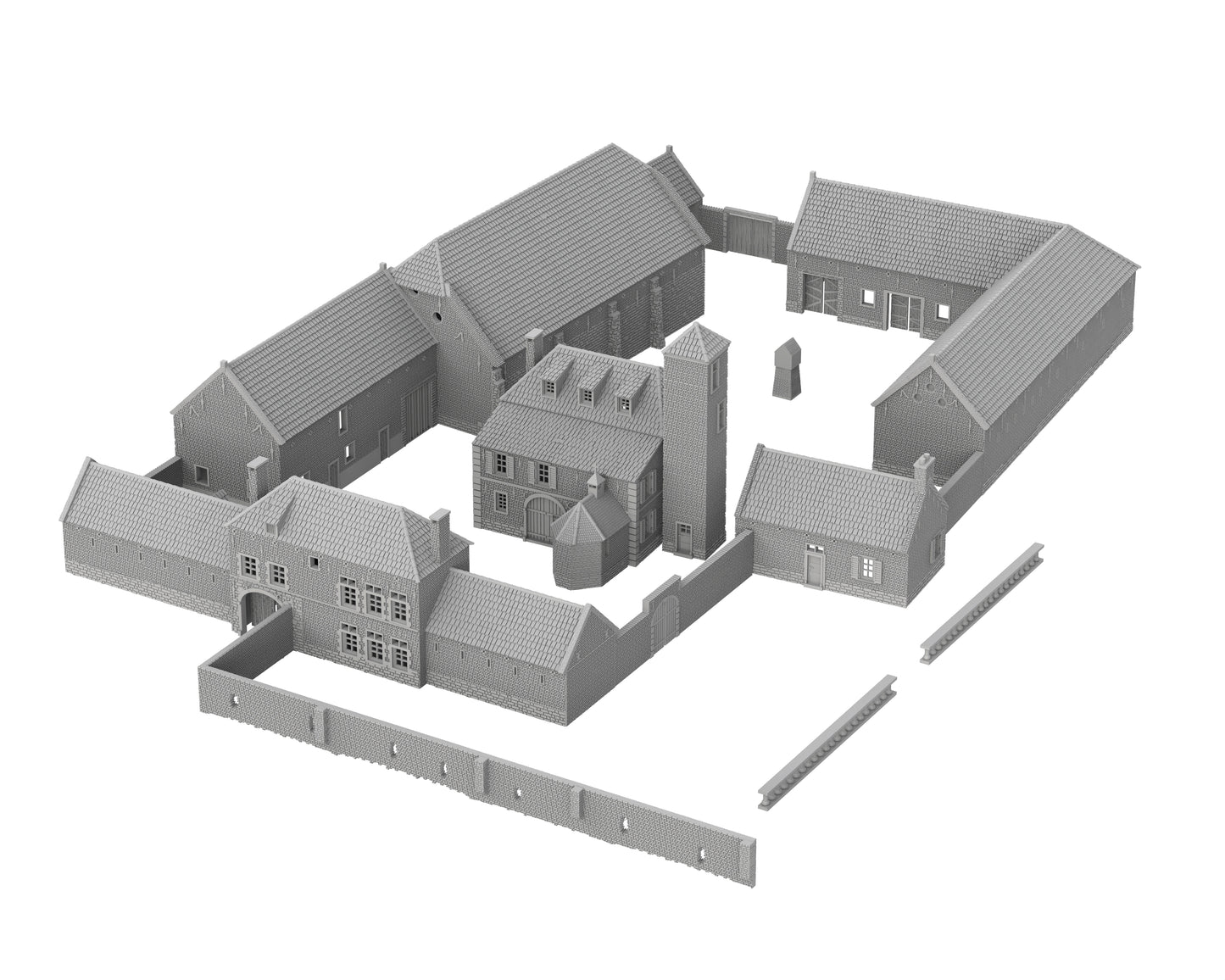 Ferme d'Hougoumont - Bataille de Waterloo - Nap01