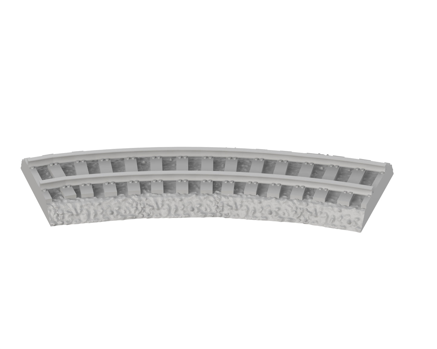Voie courbe sur ballast - 50-WWIIED03