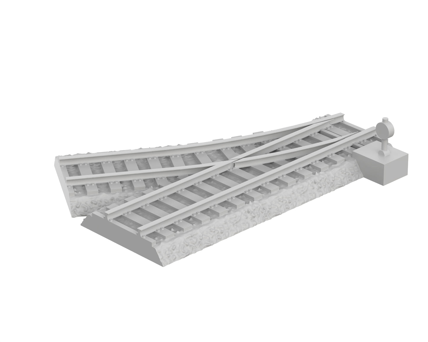 Aiguillage droite sur ballast - 54-WWIIED03