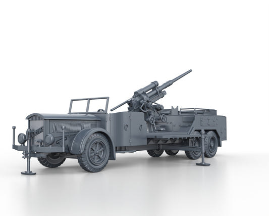 VOMAG 7 OR 660 with 8,8cm Flak (firing)