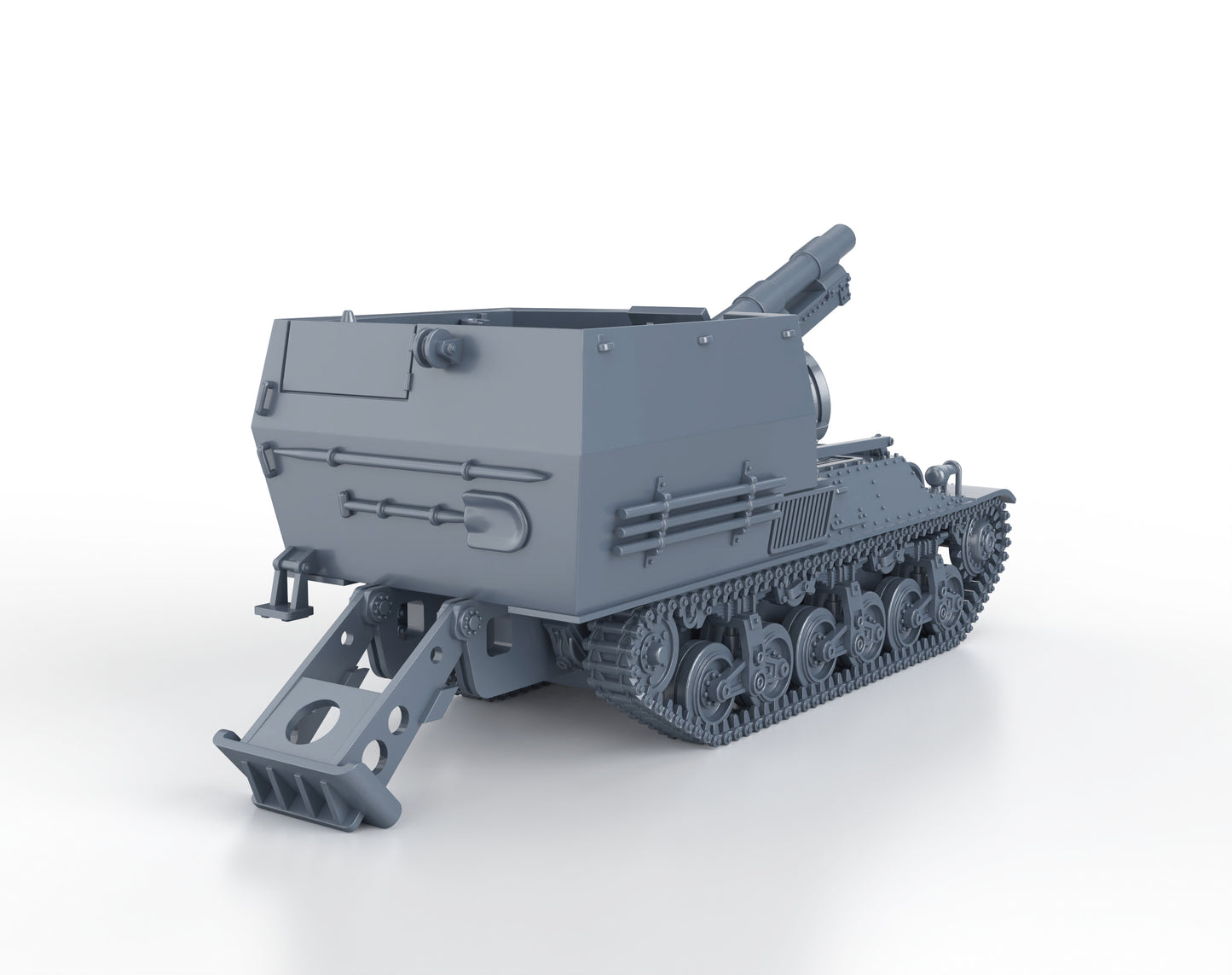 15cm sFH 13 auf Lorraine Schlepper (firing)