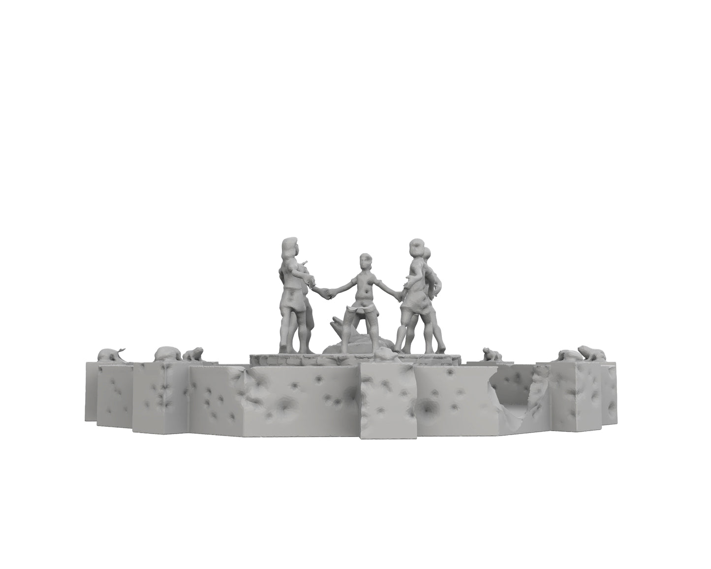 Fontaine Barmelei Stalingrad en Ruines - 40-WWIIED01