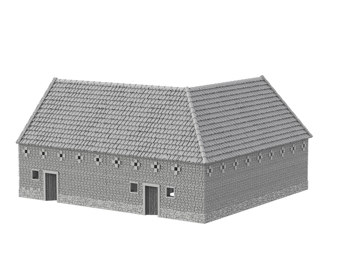 L-shaped barn (bricks) - Nap01