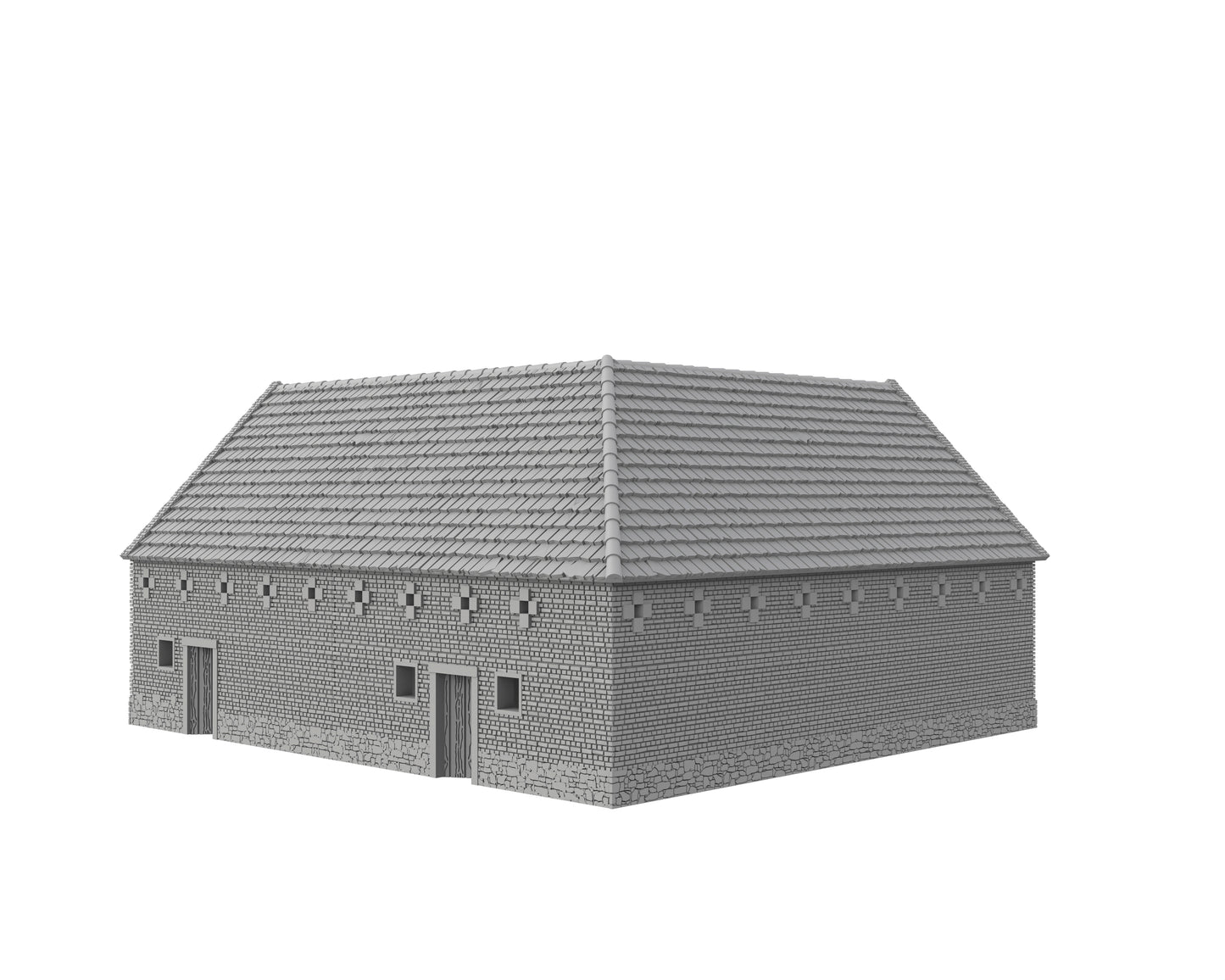 L-shaped barn (bricks) - Nap01