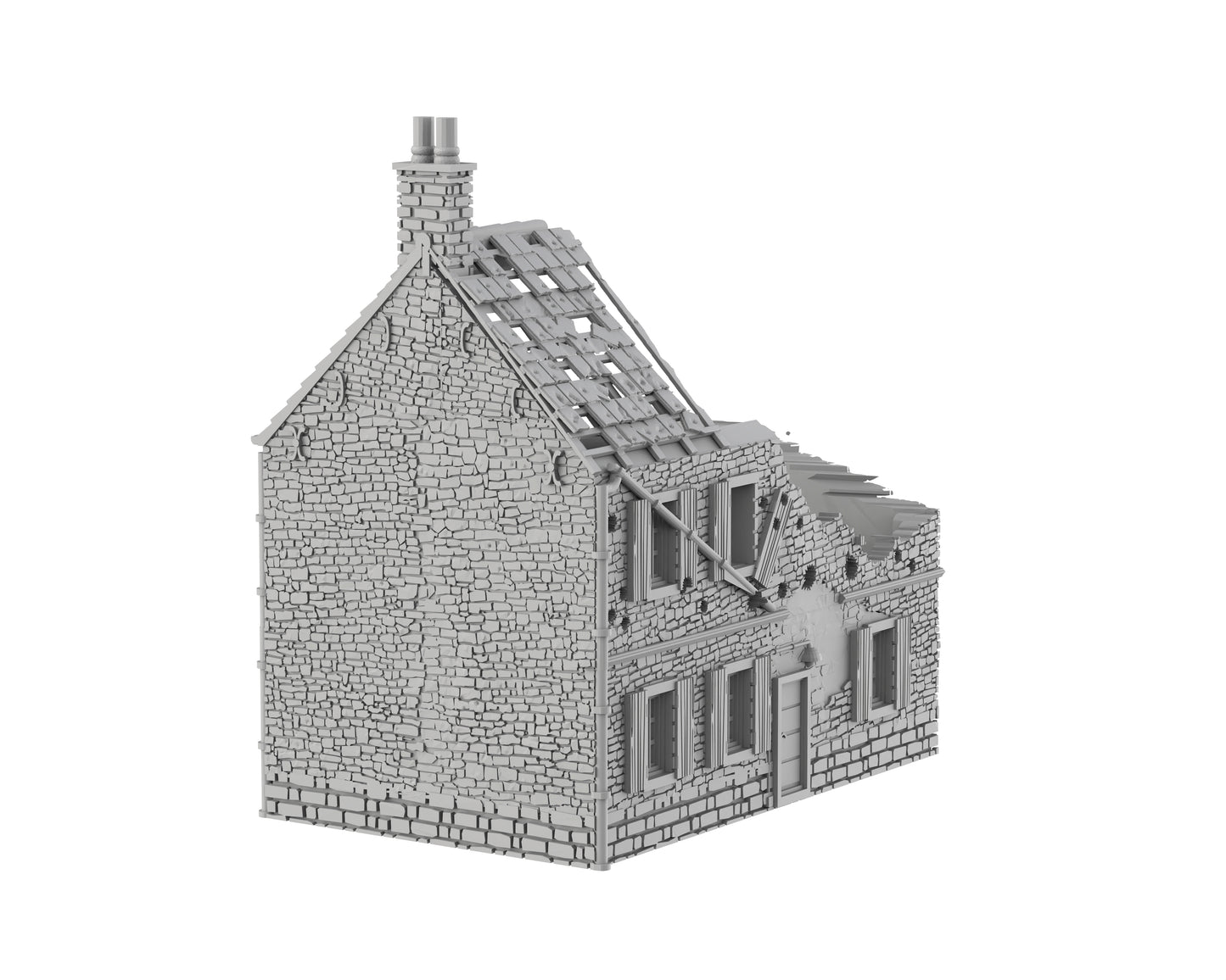 Maison en Pierres Détruite - 61-NORDV02