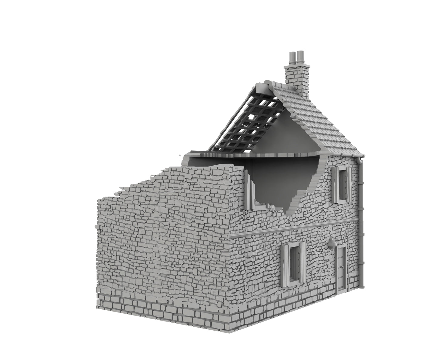 Maison en Pierres Détruite - 61-NORDV02