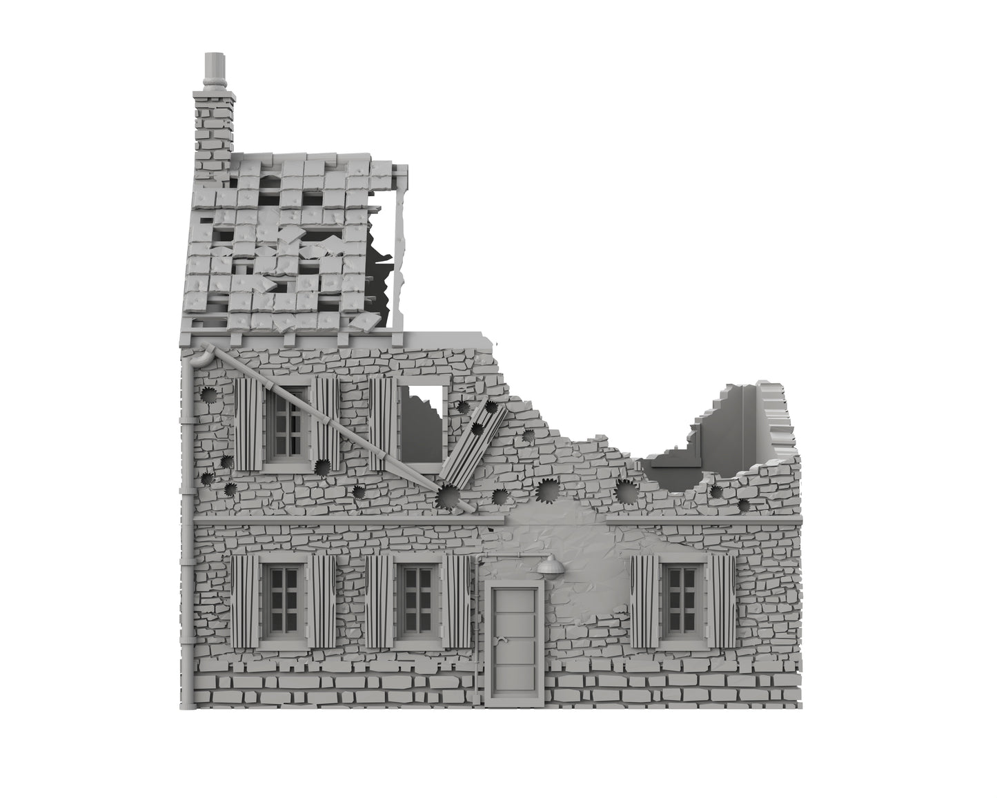 Maison en Pierres Détruite - 61-NORDV02