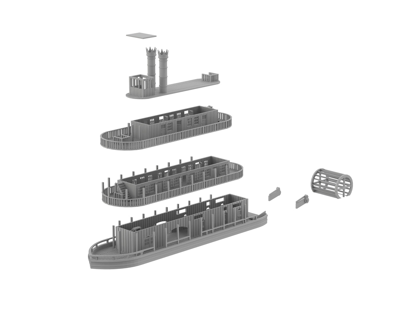 Bateau à roue à aubes Modèle A - 21-USAED01