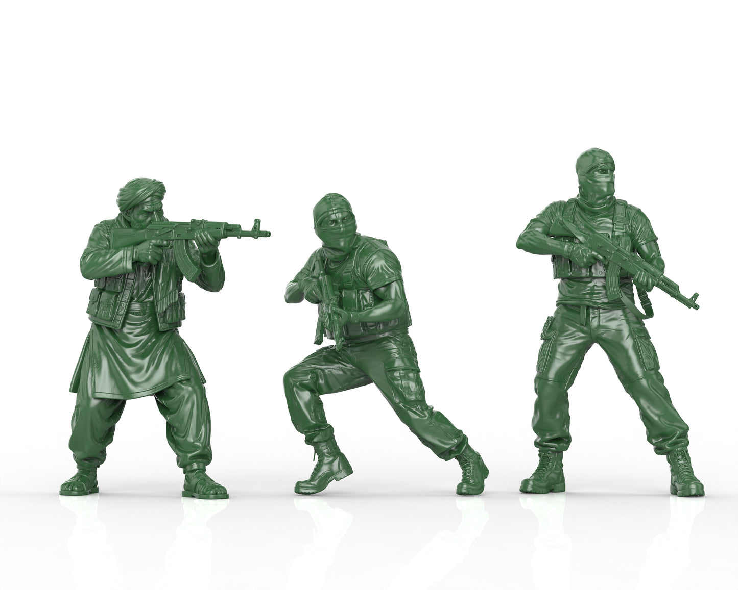 Insurgents With AK Set 02 (3 figurines) - GOMW-025