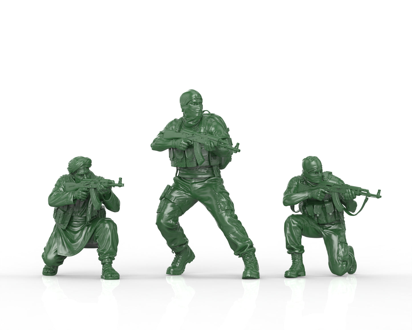 Insurgents With AK Set 03 (3 figurines) - GOMW-026