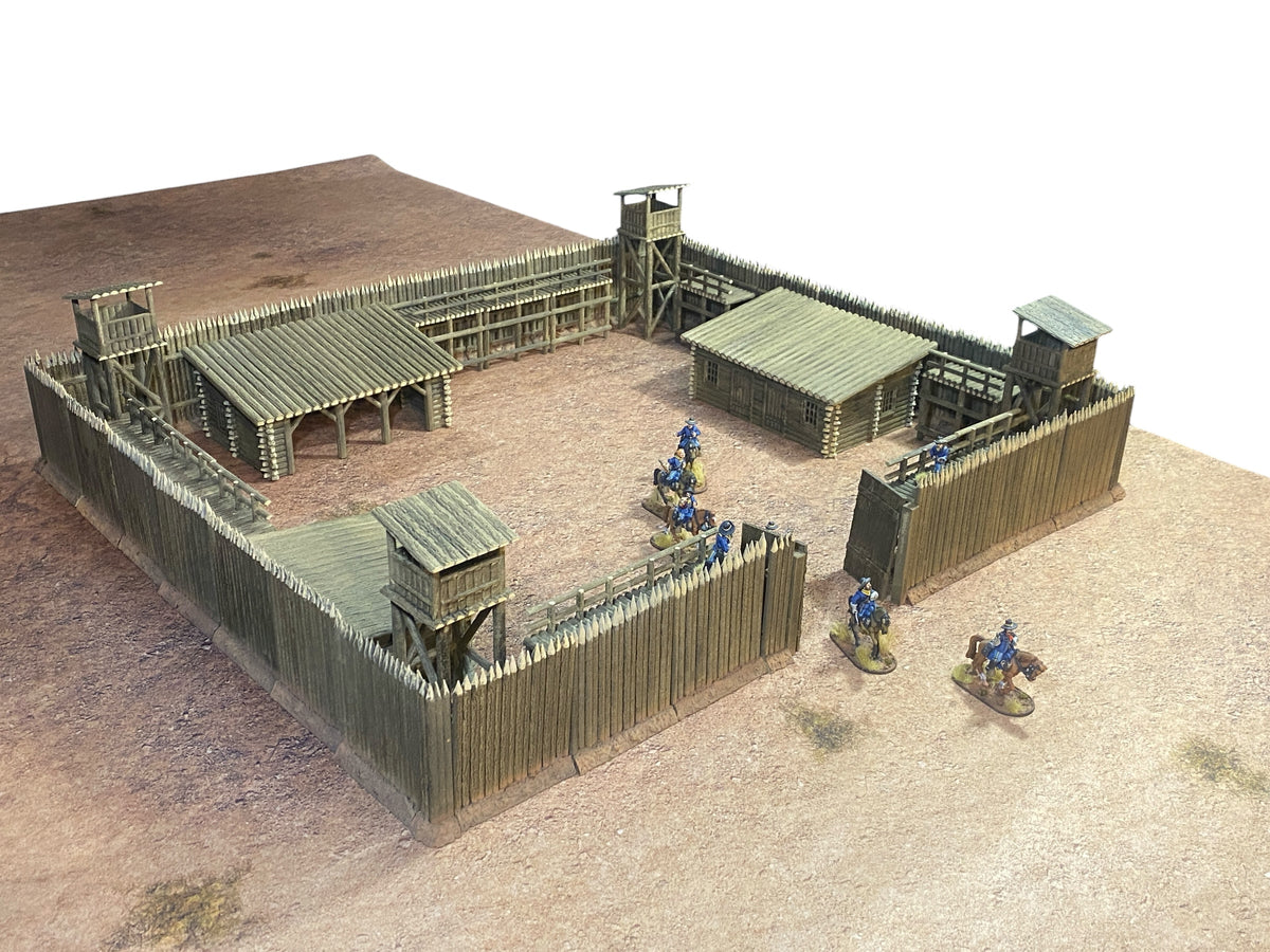 Wooden Palisade (walk) - US Frontier Fort - 23-USAED02