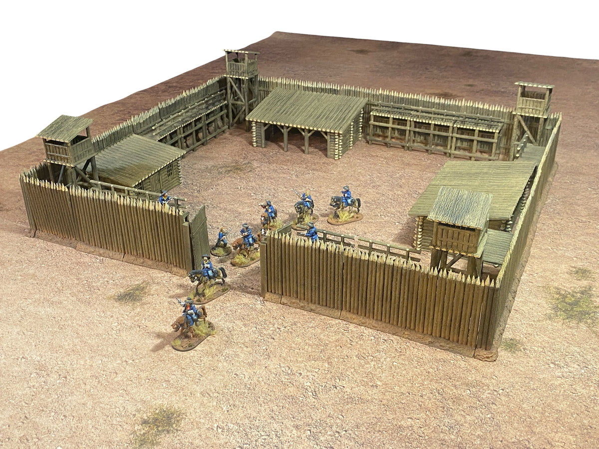 Palissade corners (x4) - US Frontier Fort - 27-USAED02