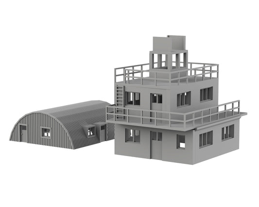 RAF Control Tower + Hut Set - Nor01