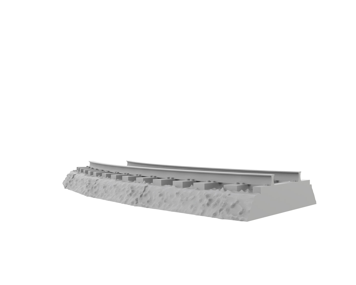 Voie courbe sur ballast - 50-WWIIED03