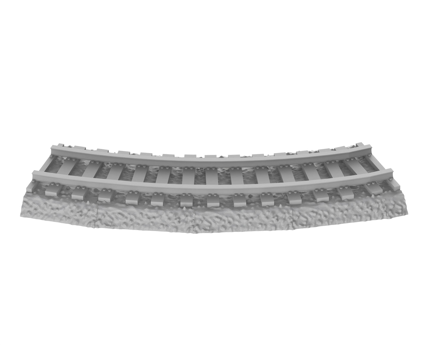 Voie courbe sur ballast - 50-WWIIED03
