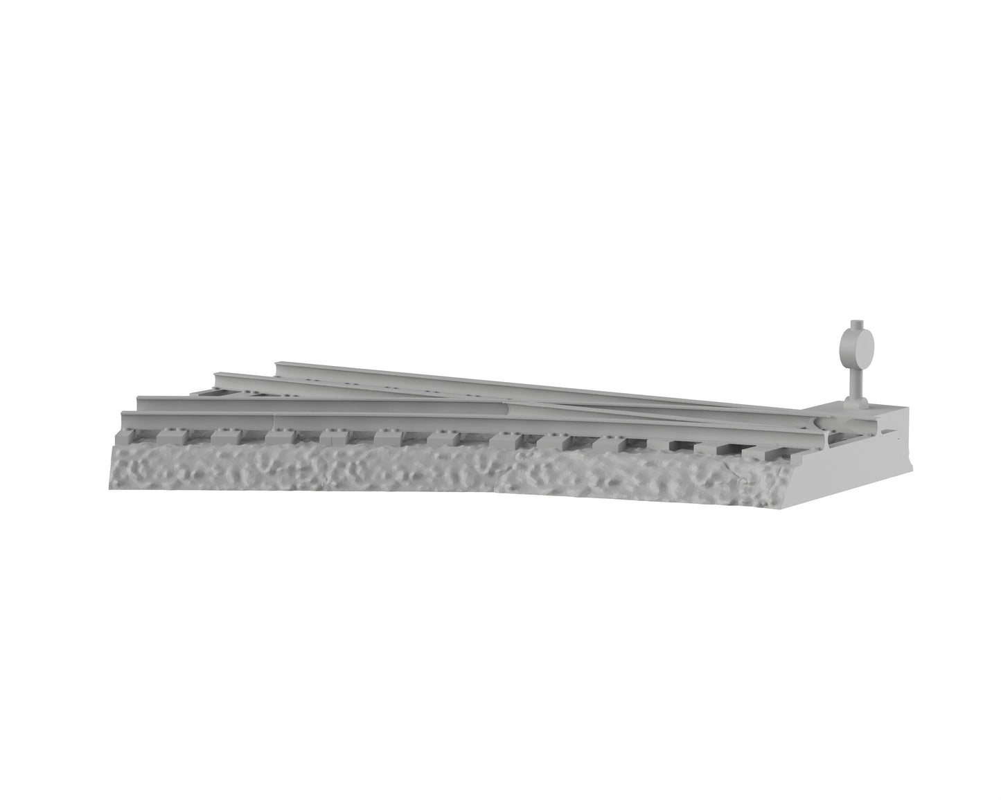 Aiguillage gauche sur ballast - 53-WWIIED03