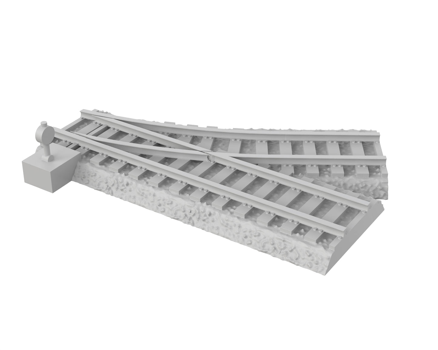 Aiguillage gauche sur ballast - 53-WWIIED03
