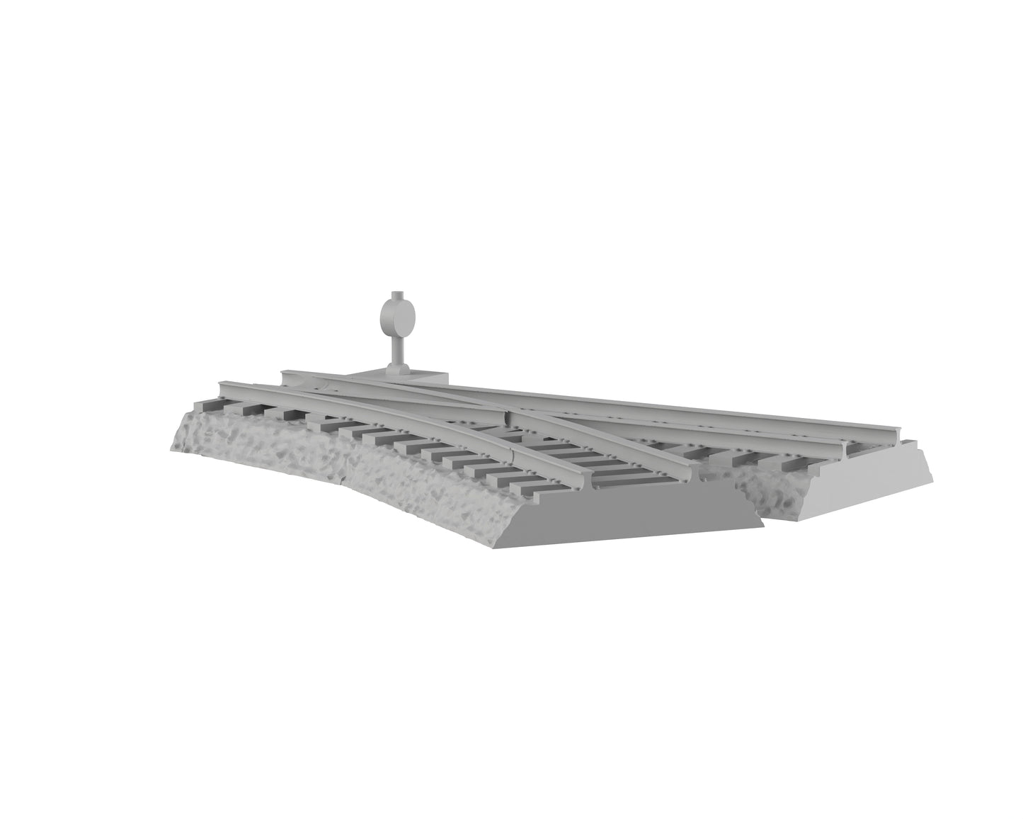 Aiguillage droite sur ballast - 54-WWIIED03