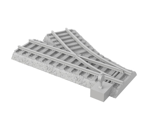 Aiguillage droite sur ballast - 54-WWIIED03