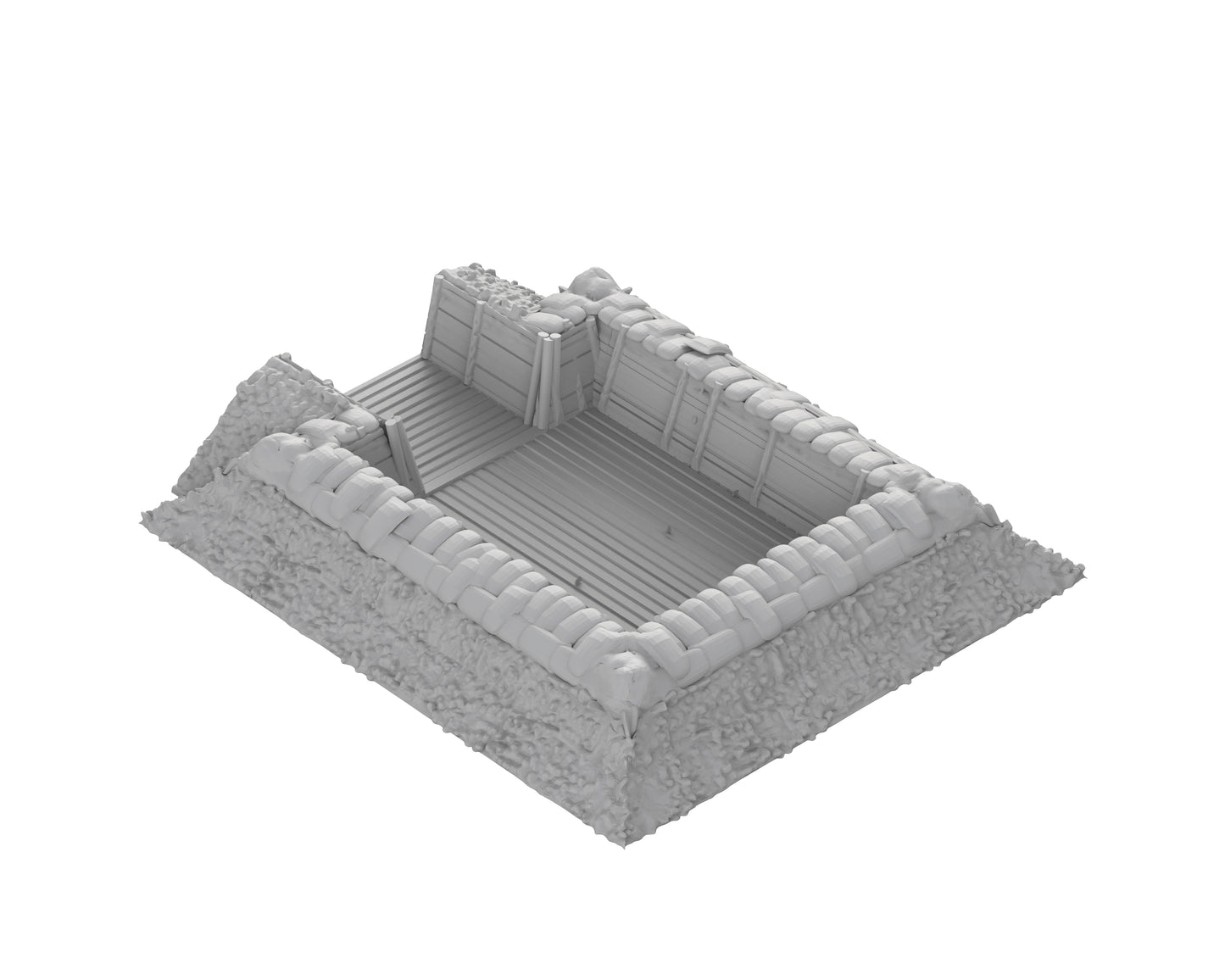 Tranchée Modulaire - Position d'artillerie - 72-WWIIED03
