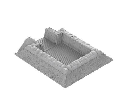 Tranchée Modulaire - Position d'artillerie - 72-WWIIED03