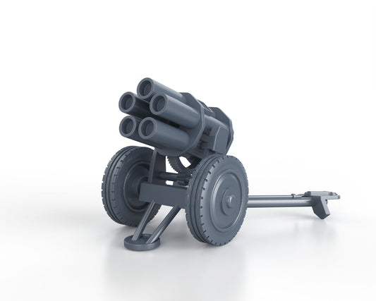 21 cm NEBELWERFER 42 (firing)