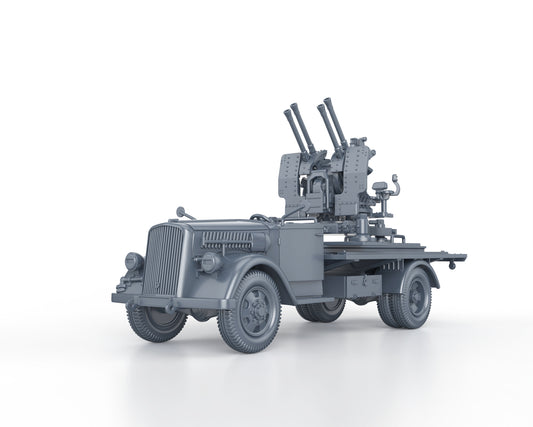 OPEL BLITZ FLAKVIERLING 38 AA GUN