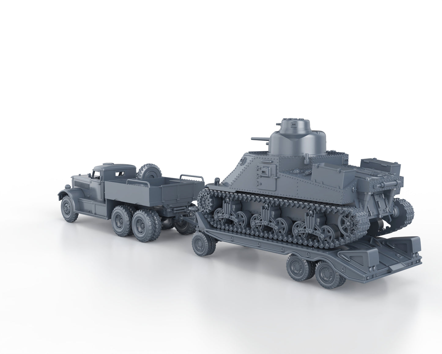M19 TANK TRANSPORTER with M3 LEE