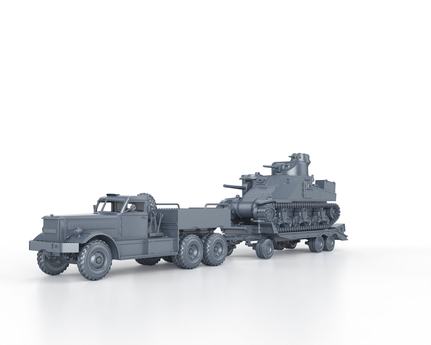 M19 TANK TRANSPORTER with M3 LEE