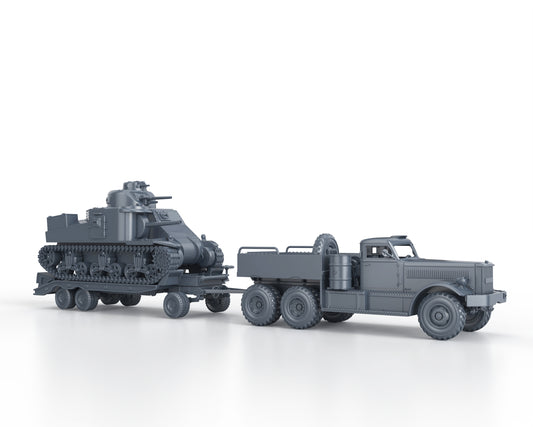 M19 TANK TRANSPORTER with M3 LEE