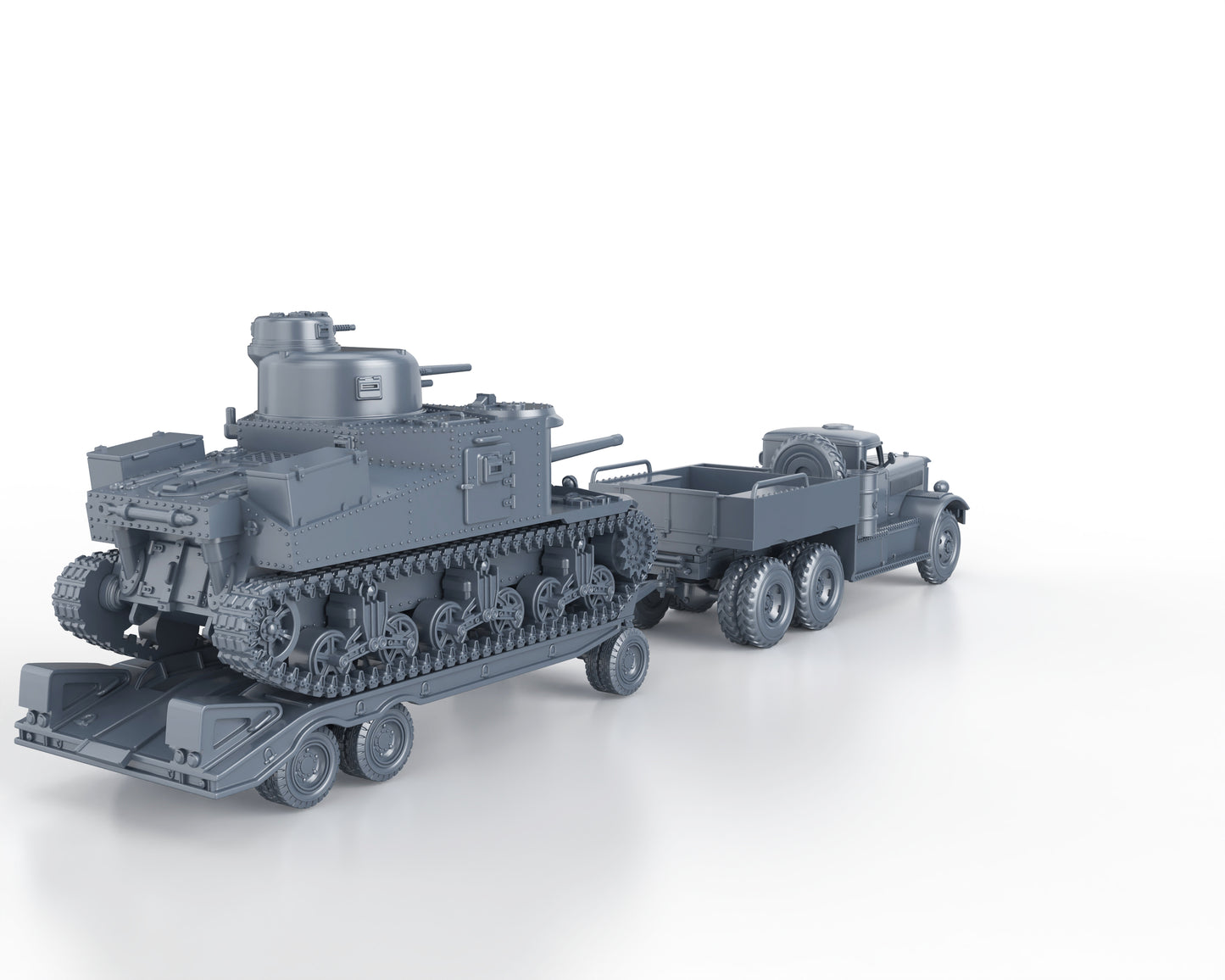 M19 TANK TRANSPORTER with M3 LEE