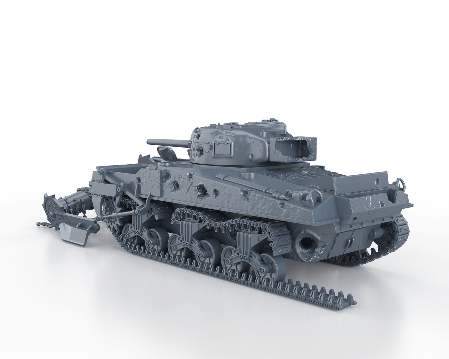 M4A4 SHERMAN CRAB KNOCKED OUT