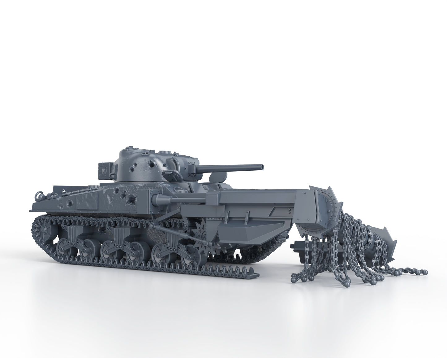 M4A4 SHERMAN CRAB KNOCKED OUT