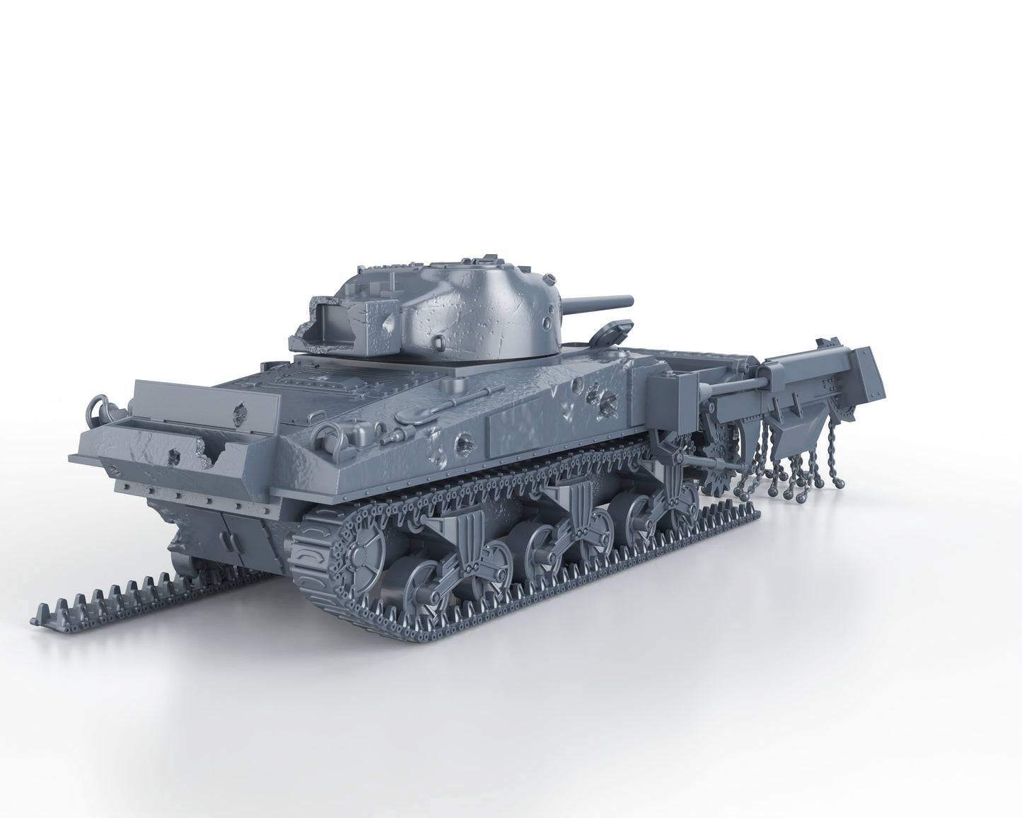 M4A4 SHERMAN CRAB KNOCKED OUT