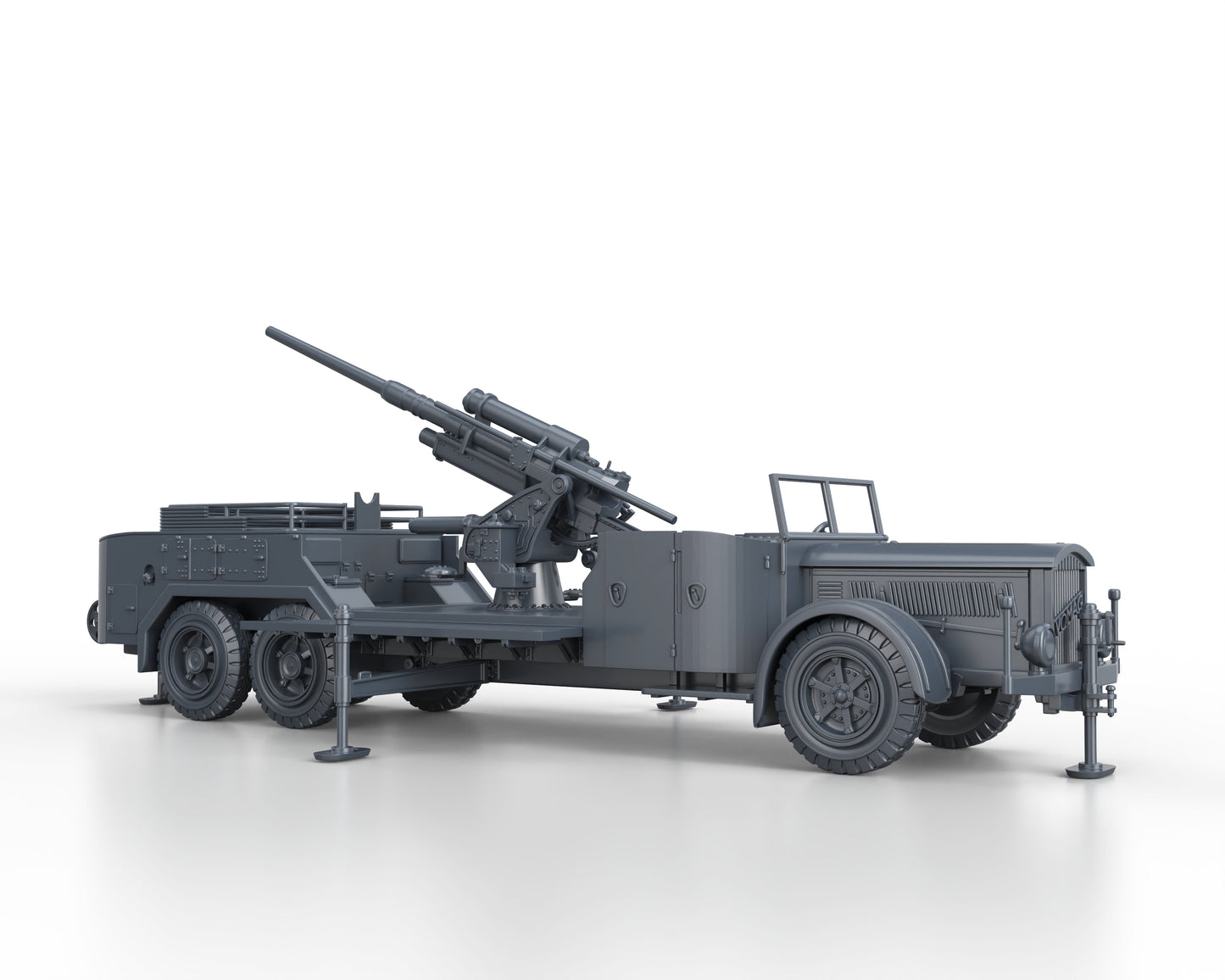 VOMAG 7 OR 660 with 8,8cm Flak (firing)