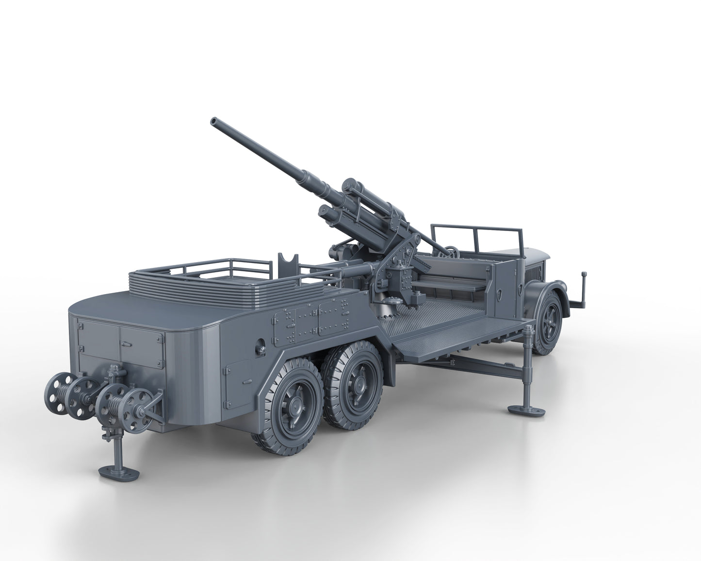 VOMAG 7 OR 660 with 8,8cm Flak (firing)