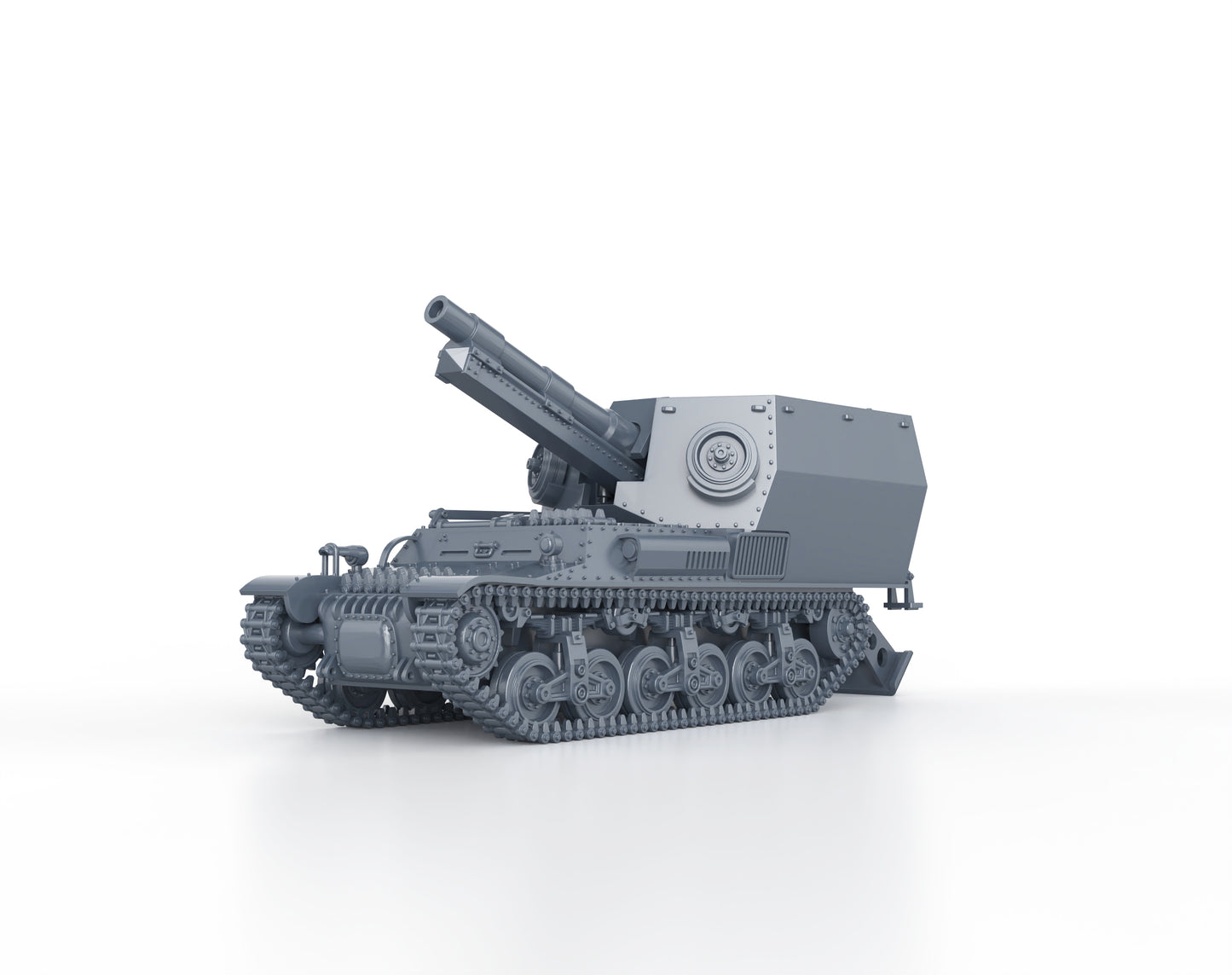 15cm sFH 13 auf Lorraine Schlepper (firing)