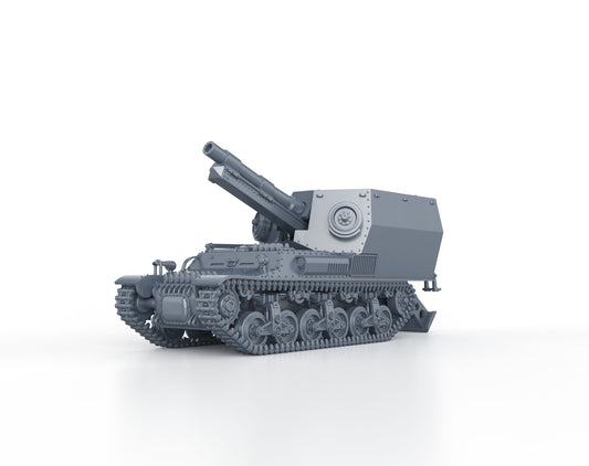 15cm sFH 13 auf Lorraine Schlepper (firing)