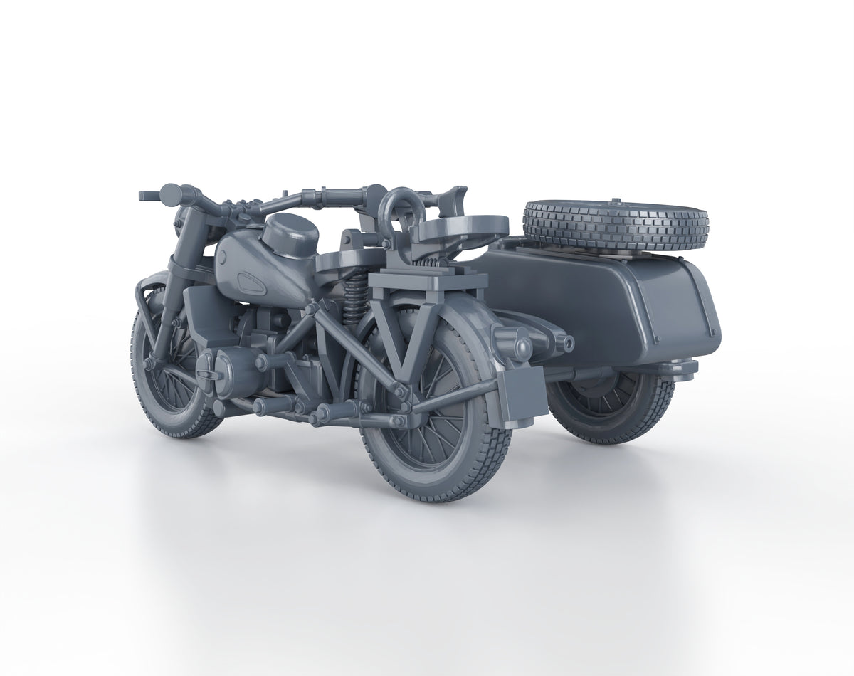 BMW R75 with sidecar and MG-34