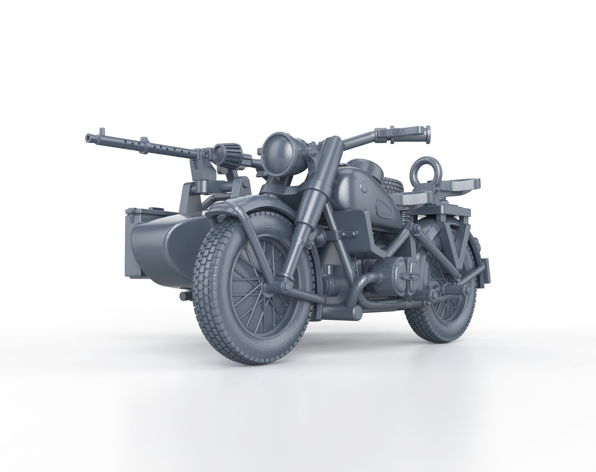 BMW R75 with sidecar and MG-34