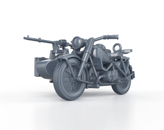 BMW R75 with sidecar and MG-34