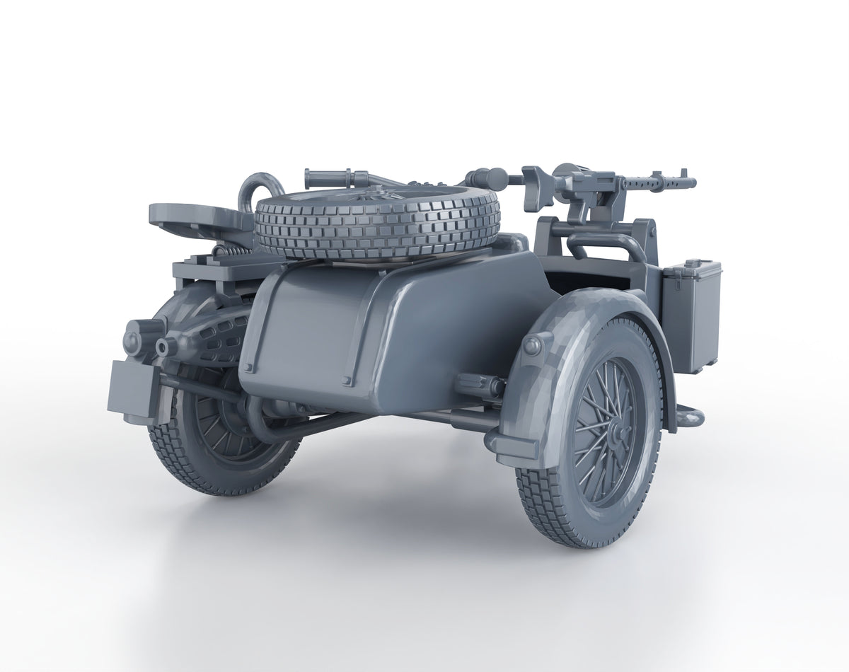 BMW R75 with sidecar and MG-34