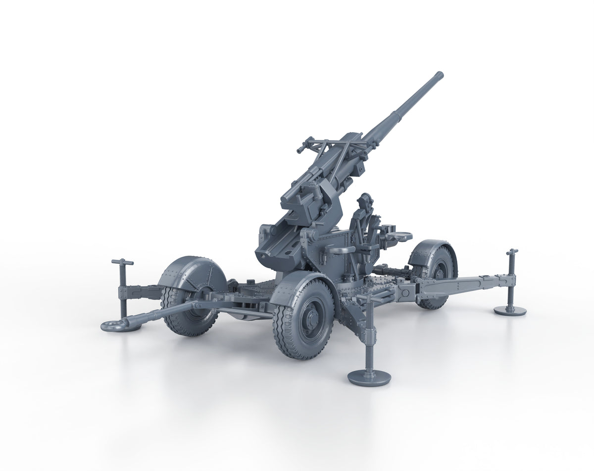 QF 3,7 Inch AA (firing)
