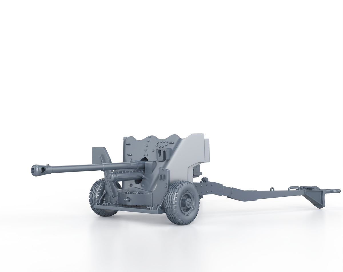 QF 6 Pounder AT (firing)